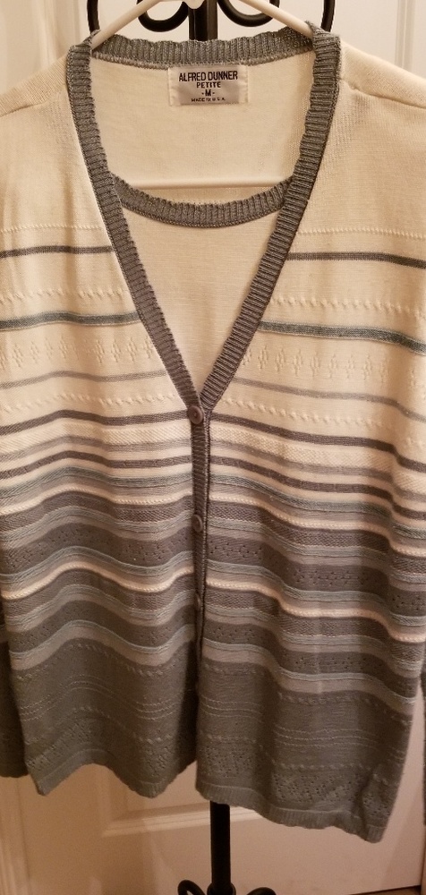 Multi- colored sweater and attached shell set